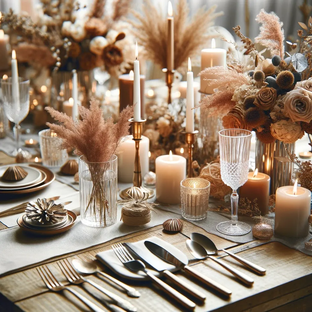 table set pernikahan