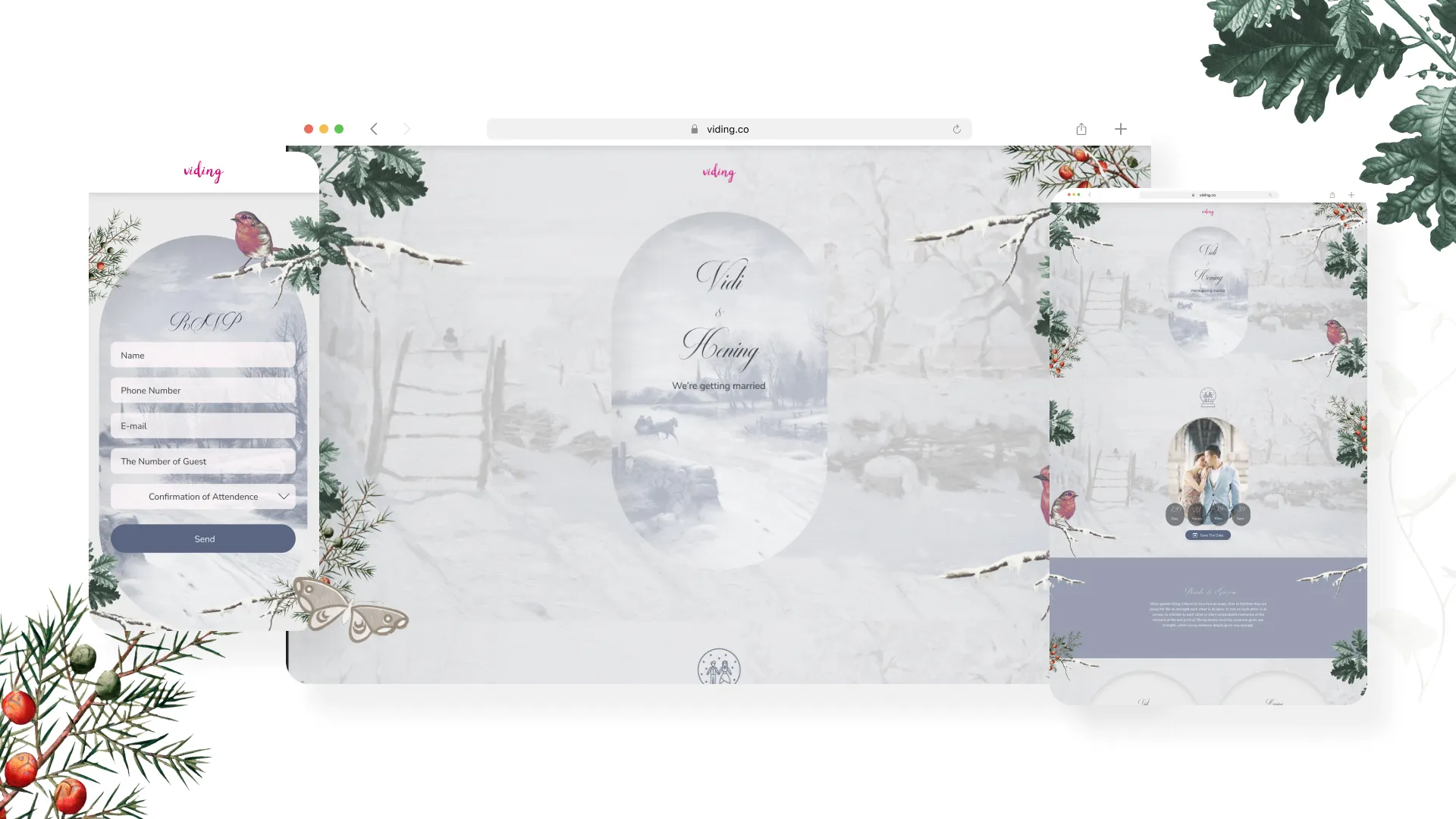 Web Invitation Bertema Snowy