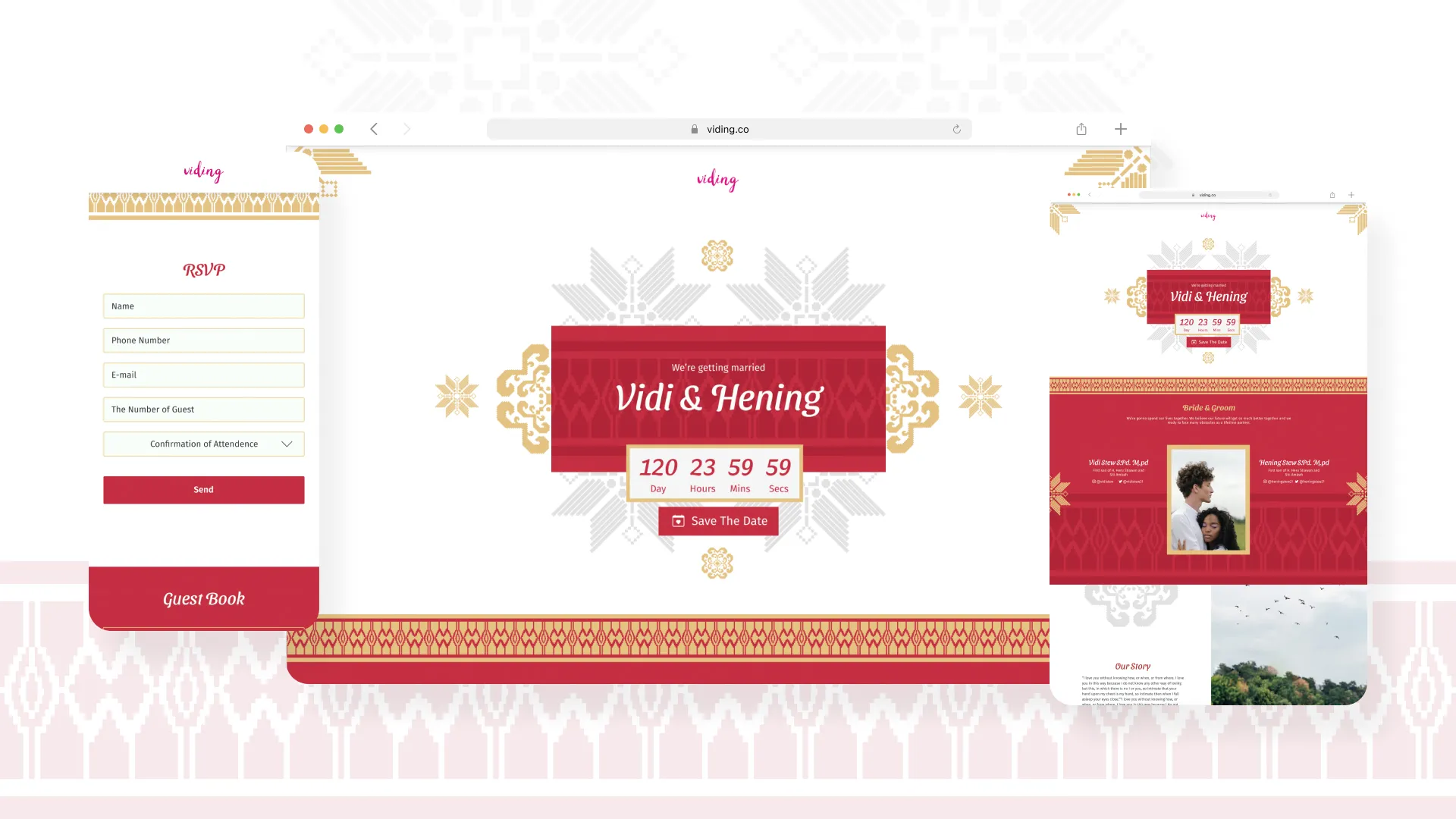 Web Invitation Bertema Songket