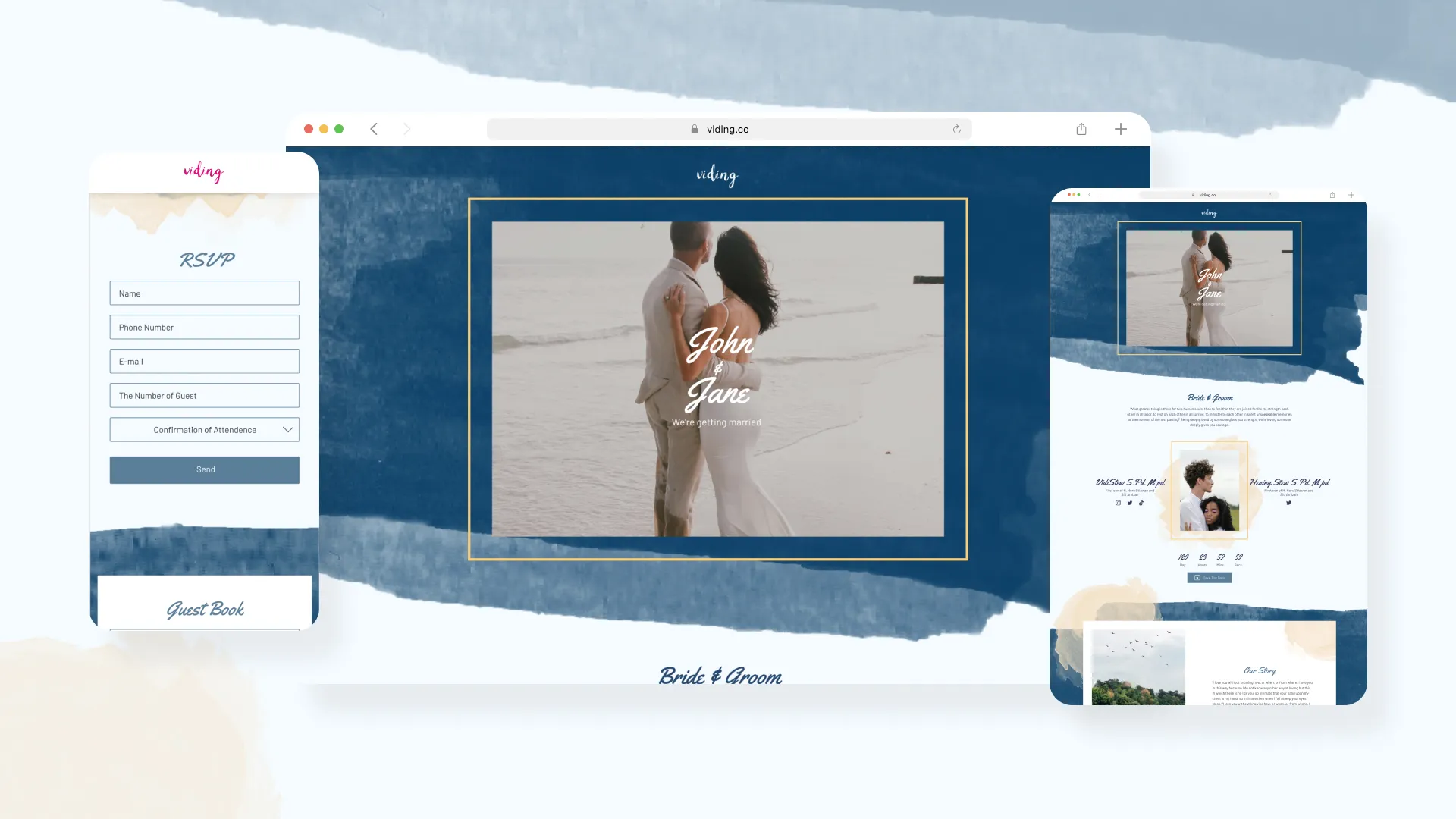 Web Invitation Bertema Bold Brush