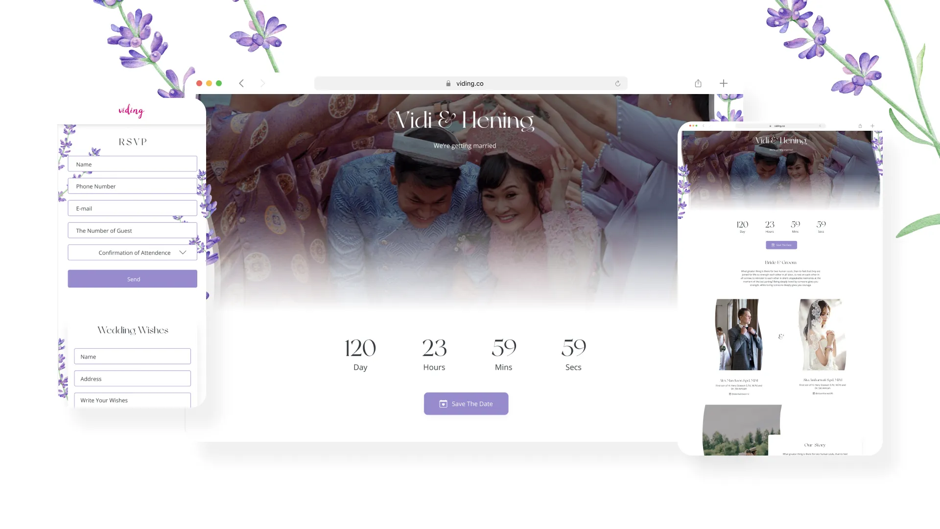 Web Invitation Bertema Lavendy