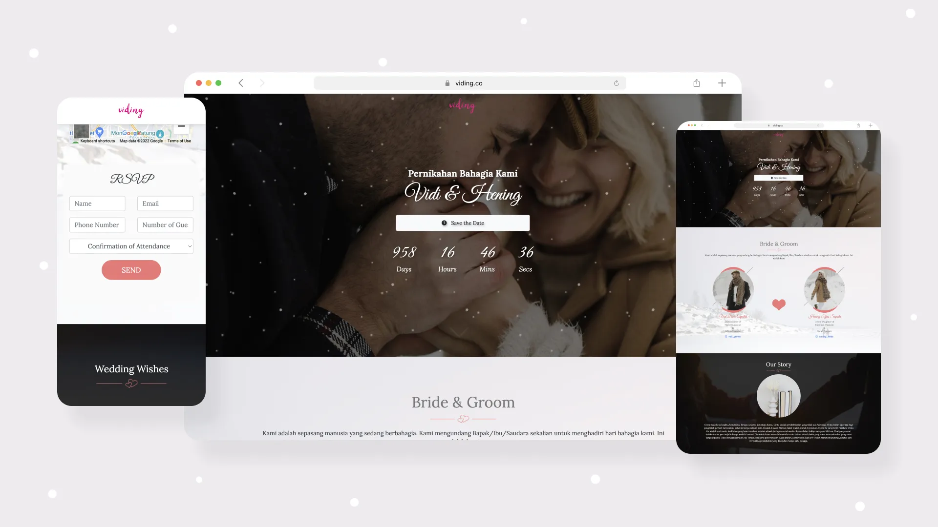 Web Invitation Bertema Snowdrop