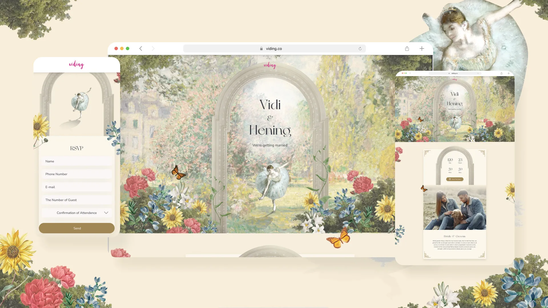 Web Invitation Bertema Spring Melody