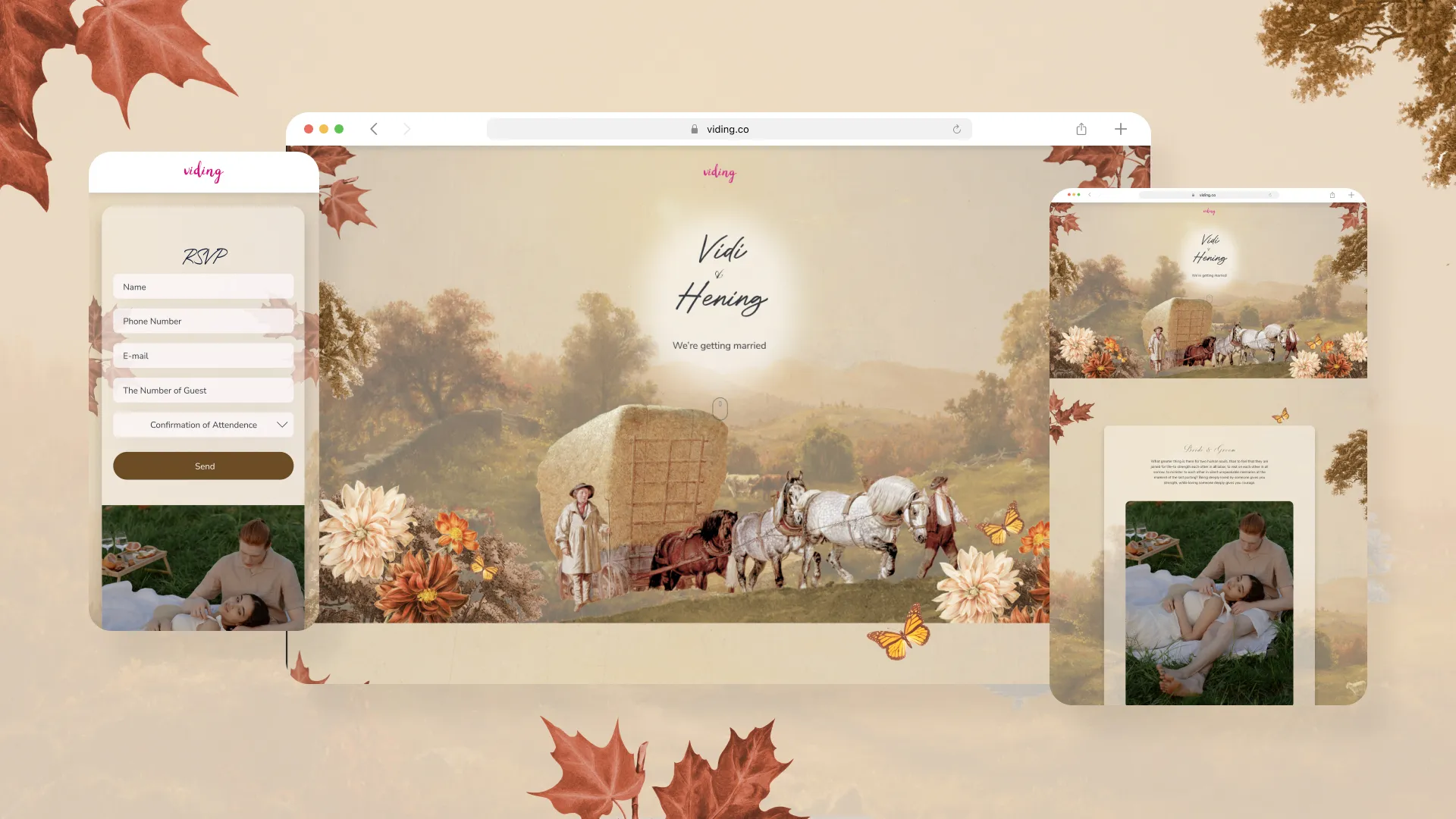 Web Invitation Bertema Sunset Fall