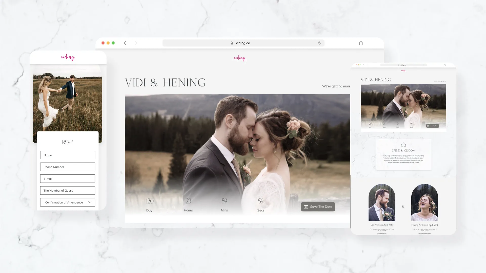 Web Invitation Bertema Marble