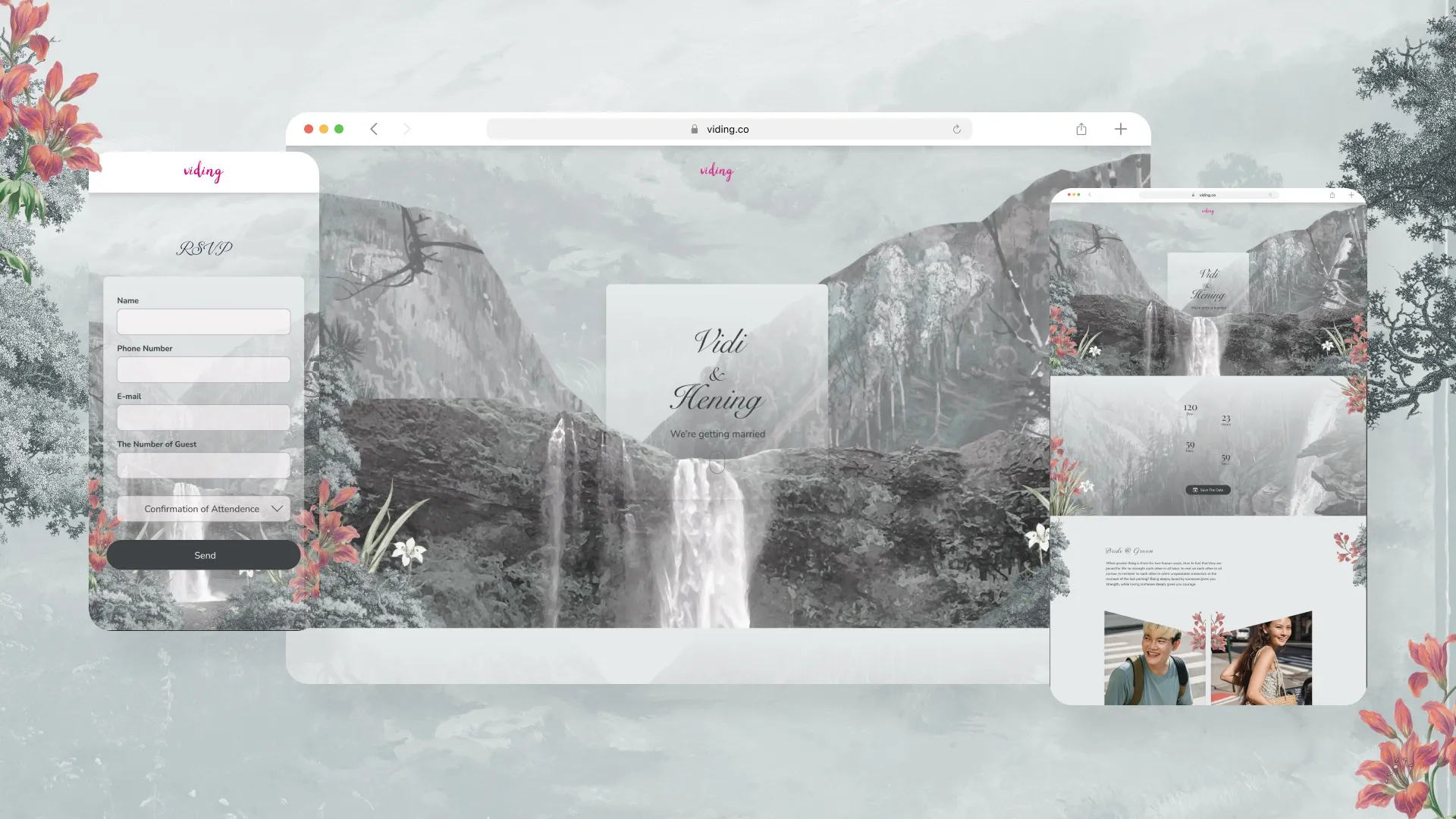 Web Invitation Bertema Waterfall