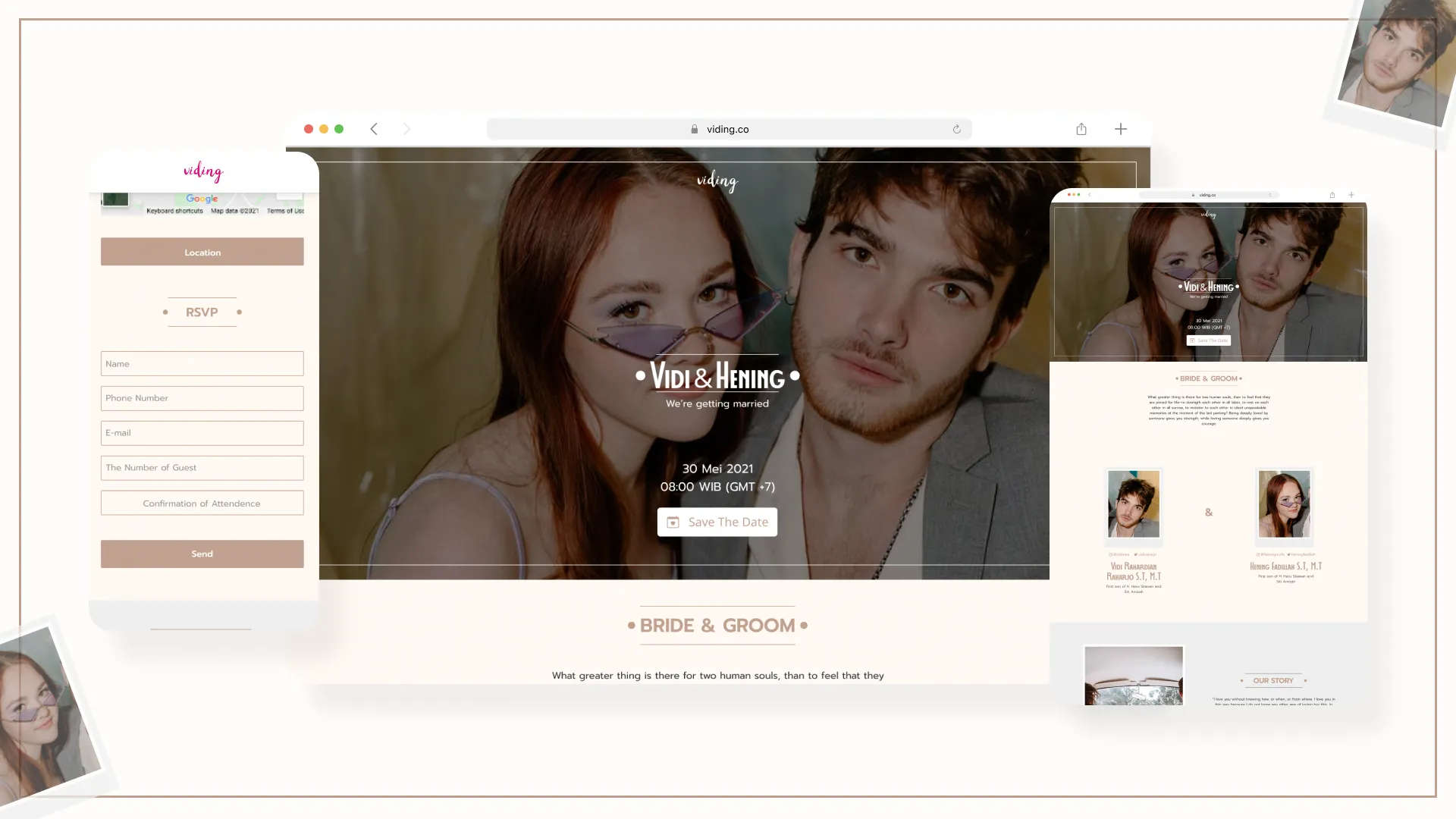Web Invitation Bertema Polaroid