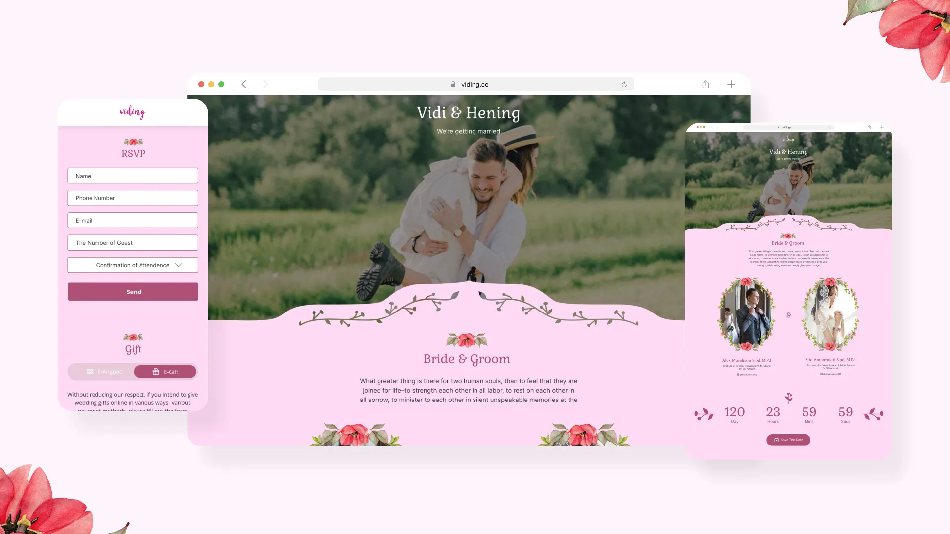 Web Invitation Bertema Blossom
