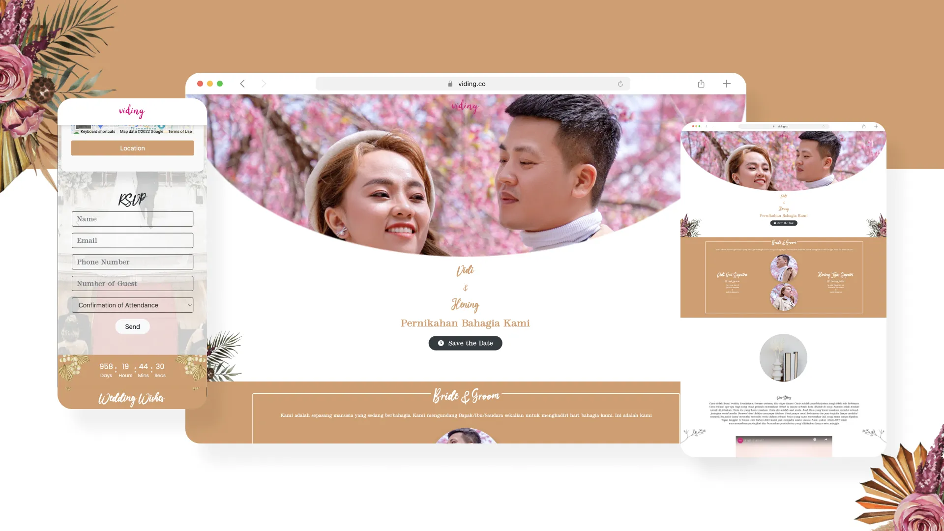 Web Invitation Bertema Bloomy