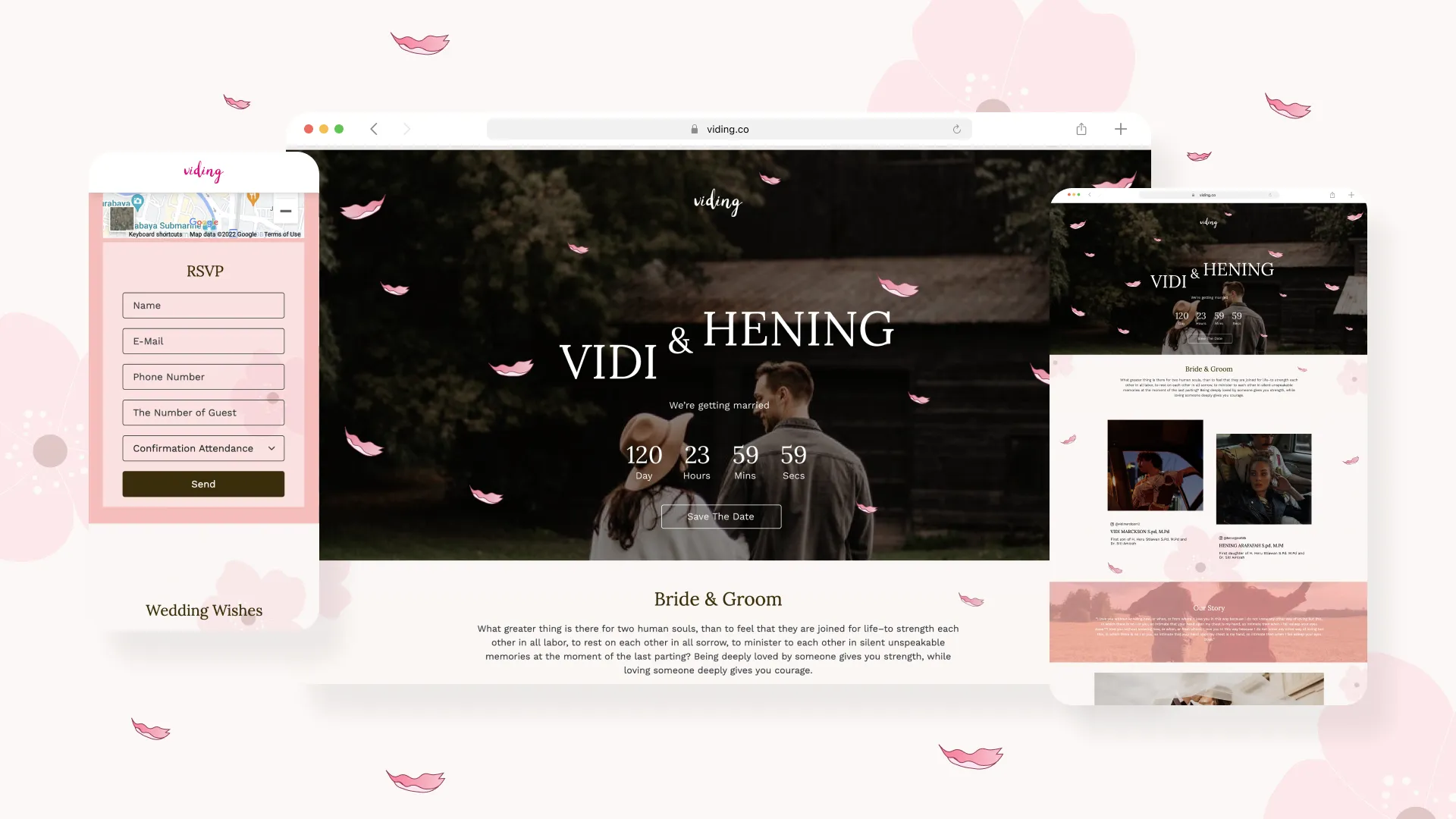 Web Invitation Bertema Cherry Blossom