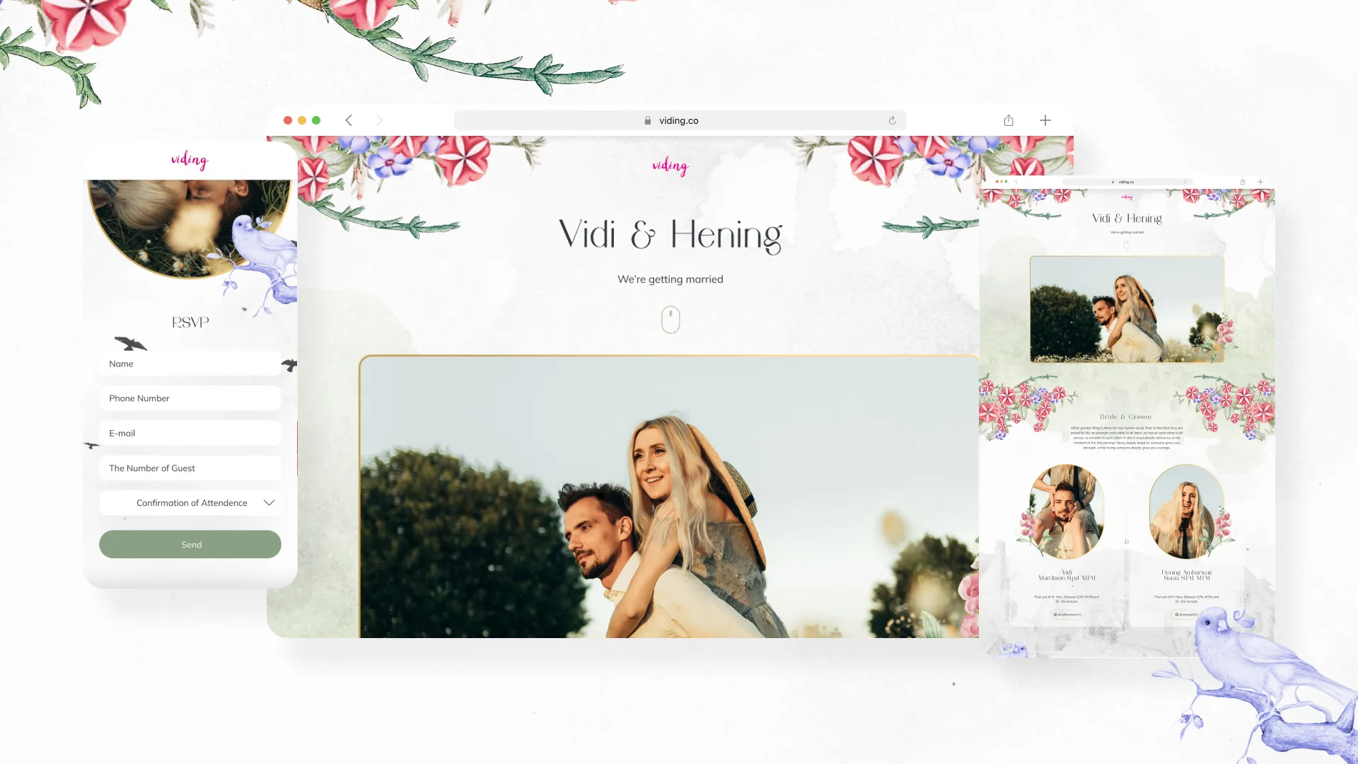 Web Invitation Bertema Petunia