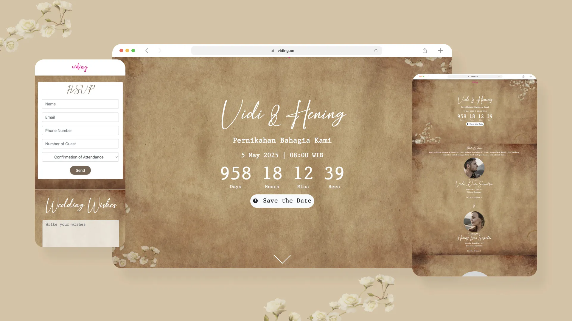 Web Invitation Bertema Old Scroll