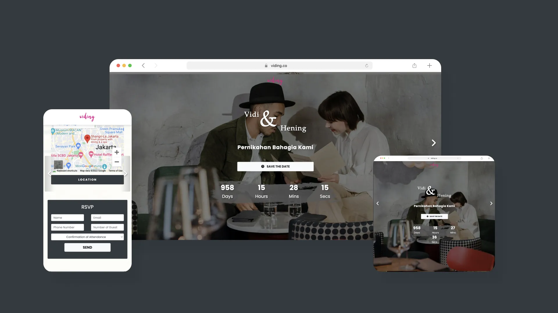 Web Invitation Bertema Serenity 1