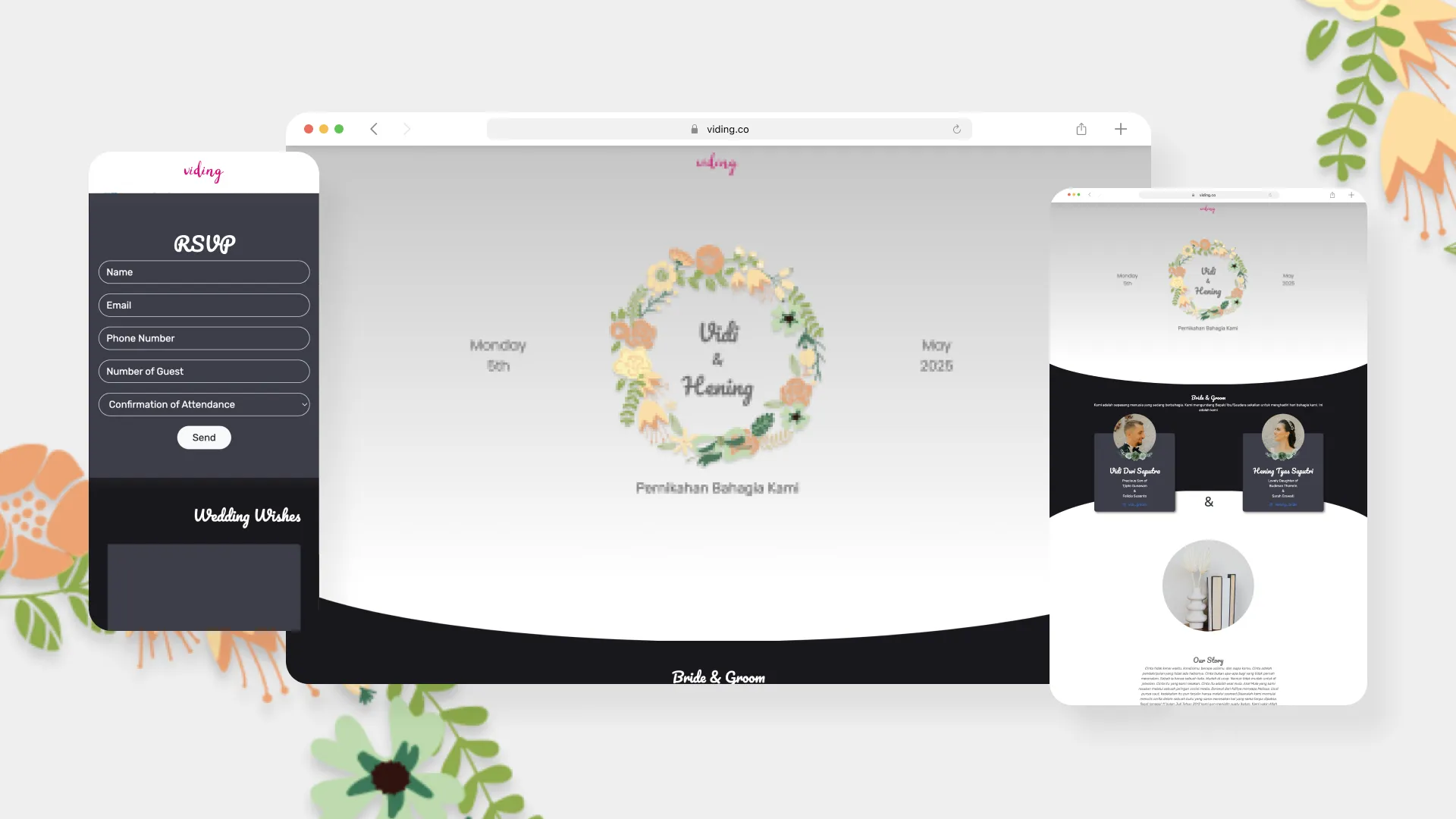 Web Invitation Bertema Bouquet