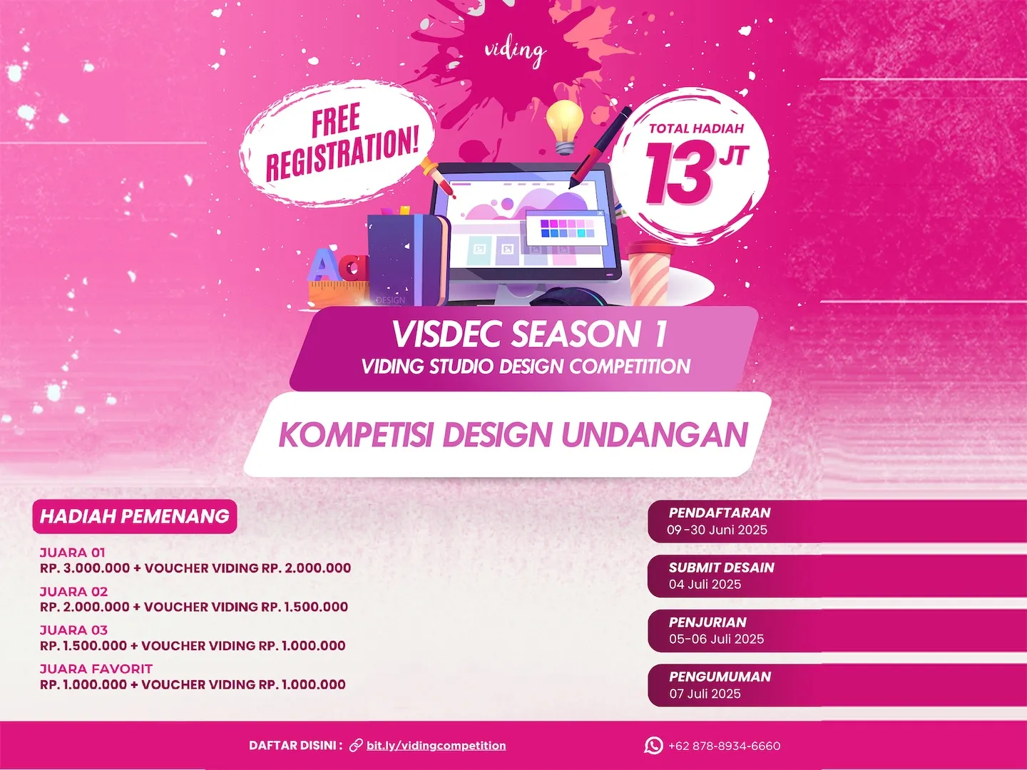 Viding Studio Design Competition (VISDEC) Season 1 - Kompetisi Design Undangan